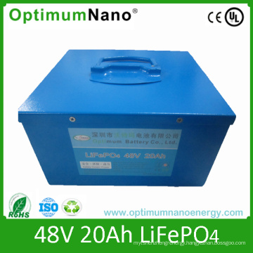 48V 20ah LiFePO4 Battery Pack for Electric Bike